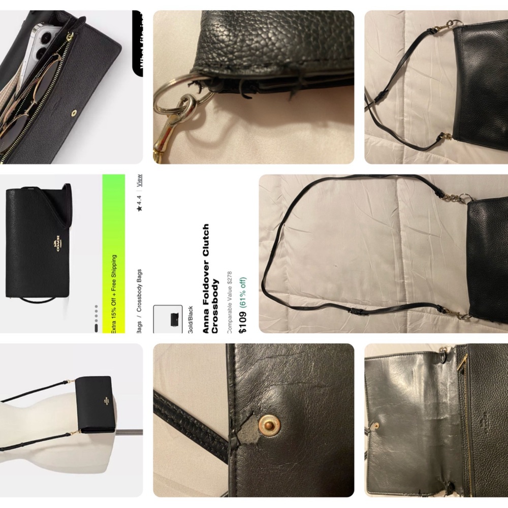 Coach Anna Foldover Clutch Crossbody